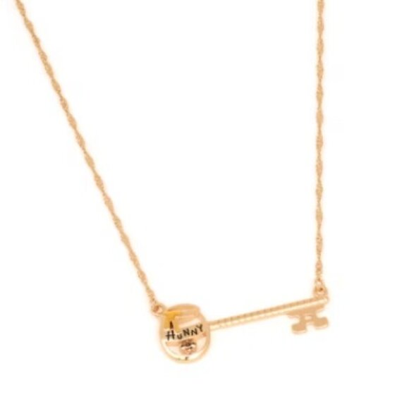 DISNEY Winnie the Pooh Key Necklace in Gold - Picture 3 of 4